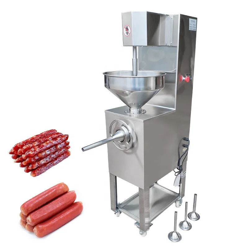 Commercial Automatic Electric Pneumatic Sausage Stuffer Stainless Steel Meat Filling Machine