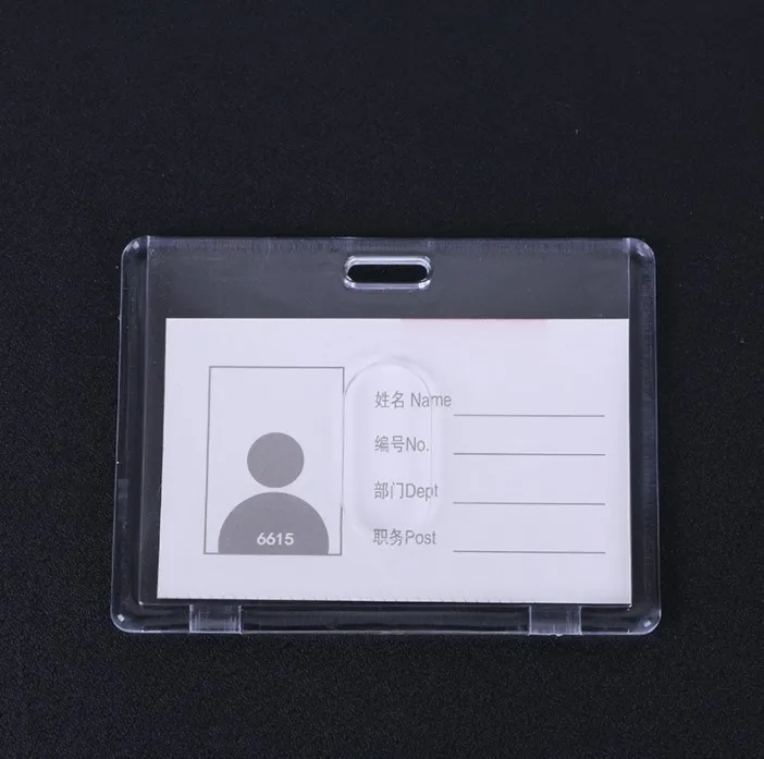 High-end acrylic card holder transparent work card exhibition card
