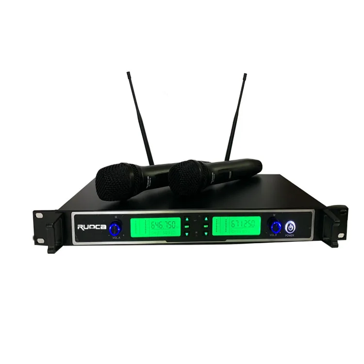 Cheap Price Accessories Dual Channel Vocal Mic Set Uhf Handheld Wireless Microphone