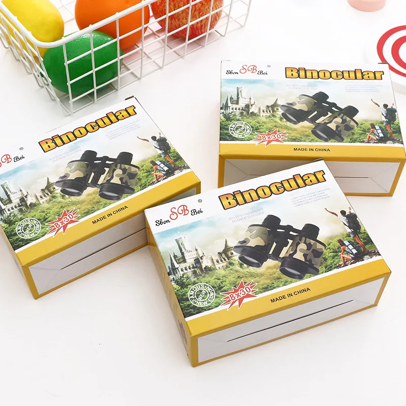 Binoculars Professional 8X30 Mini Child Telescope Compact Shockproof Binocular for Camping Tourism Travel Kids Toys Gifts L1