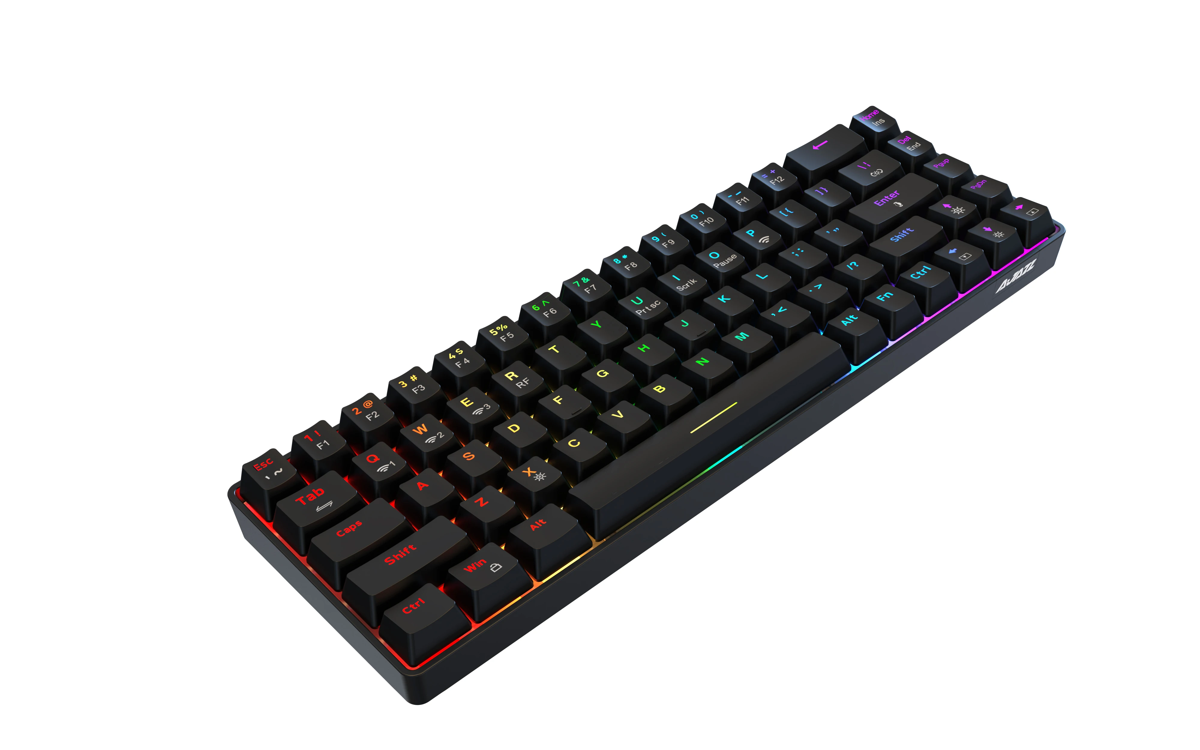 AJAZZ K685T Wired/Wireless 5.0 Mechanical Keyboard 65% Compact 68 Keys RGB Backlit Type-C Gaming/Office Keyboard for PC/phone