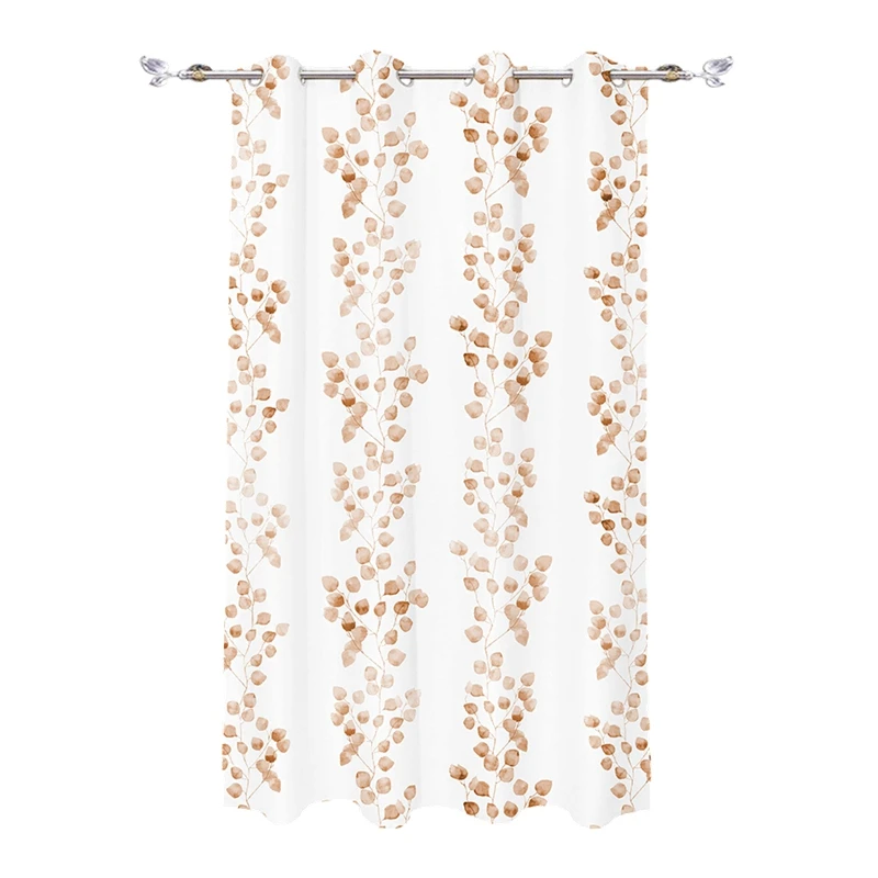 i@home Voile digital butterfly windows curtain printed with valance  designs for living room window