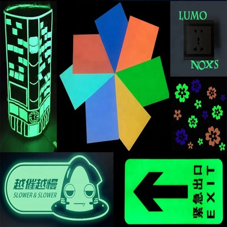 Colorful glow in the dark film   acrylic reflective sheeting  reflective safety sheeting