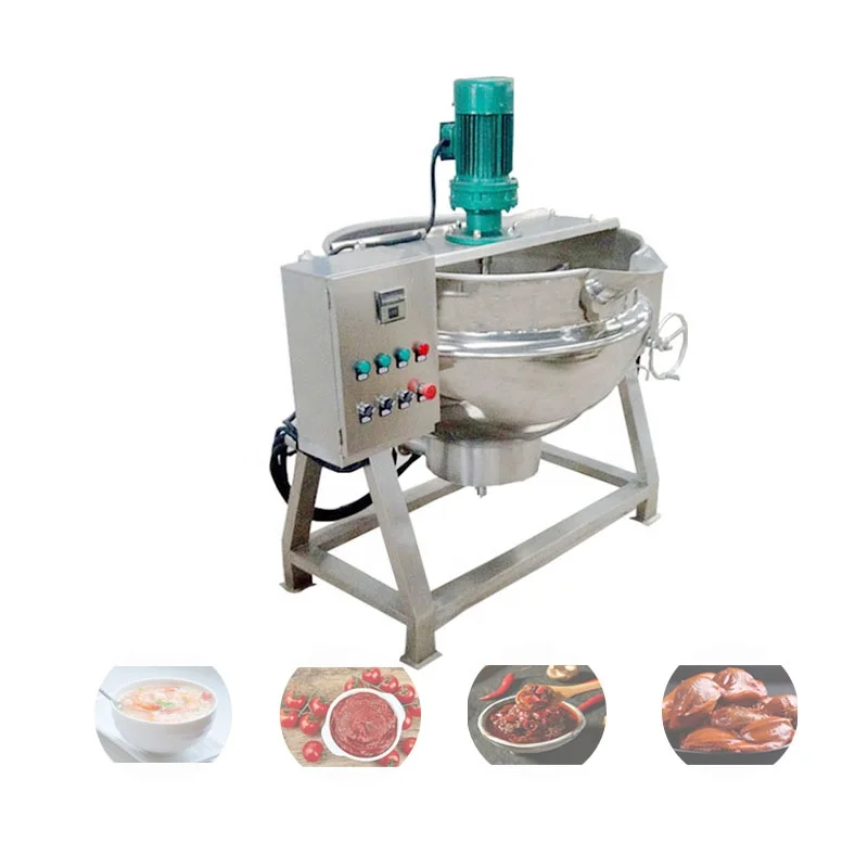 
Industrial Automatic Best Price 500 liter electric cooking pot with mixer 