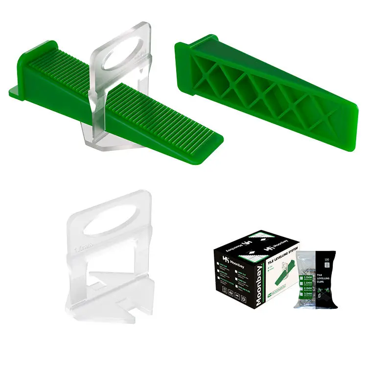 Tile clips leveling system Ceramic plastic tile spacer Level wedges