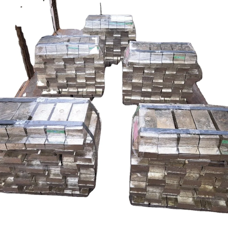 Metal Material Tin Silver Tin 99.95% Top Sale Non Alloy Tin Ingot Sn99.95