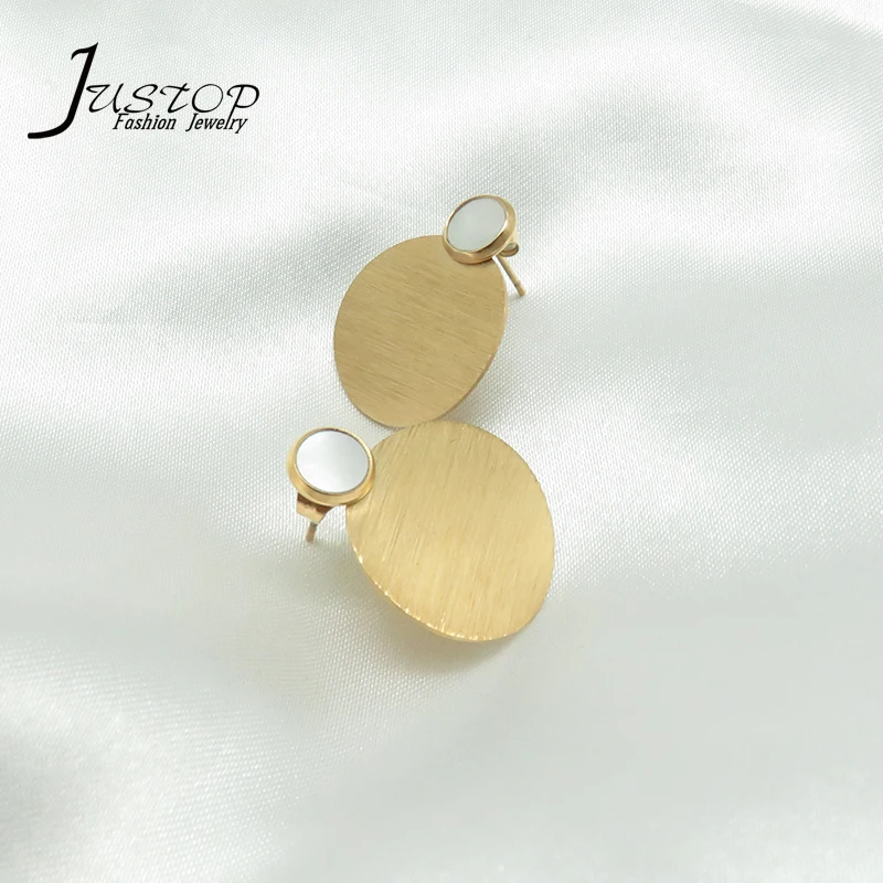 Jewellery Factory Fashion Ohrringe Round Stud Earrings With Stainless Steel Materials