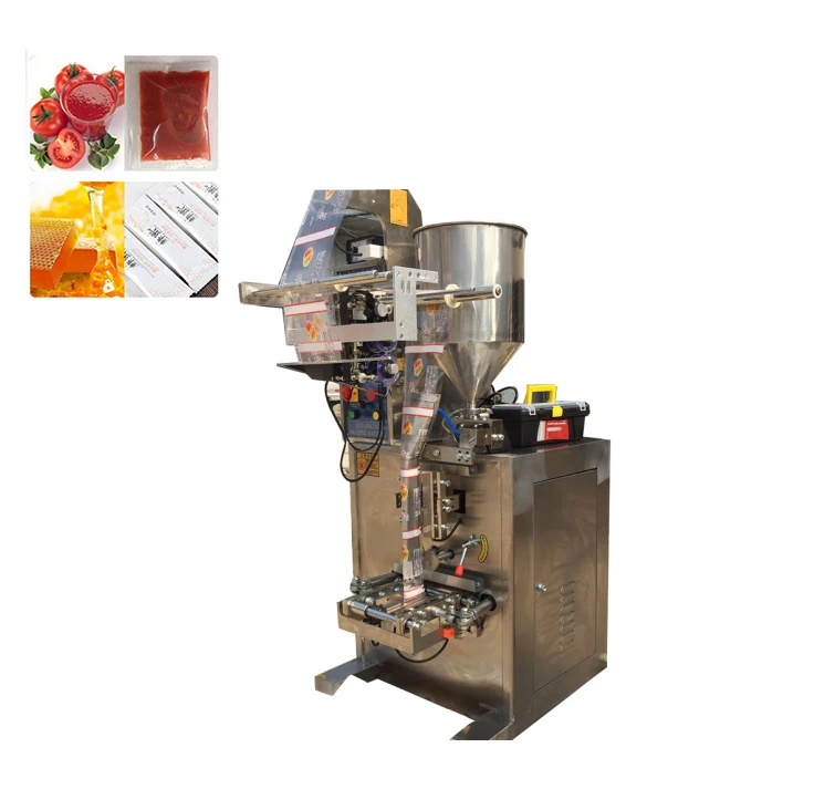 Volume filling automatic bag sachet tomato paste filling and sealing packing machine