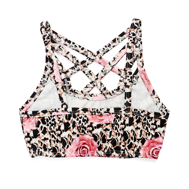 OEM оптовая продажа бесшовное детское нижнее белье для девочек Молодежный бюстгальтер с принтом змеиной кожи маленьких