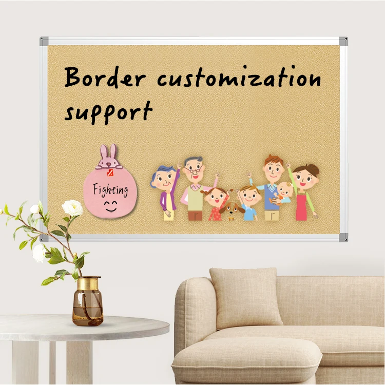 Factory 24X36 Inch Simple Assembly Pin Cork Board Sheets Bulletin Board