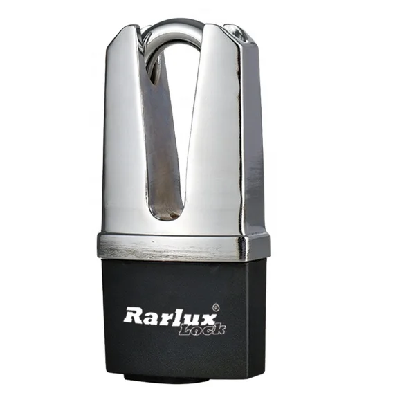 Rarlux Waterproof Padlock Shackle  Protected Disc Padlock with plastic cover High Safety 4 Keys 55mm,65mm CN;ZHE