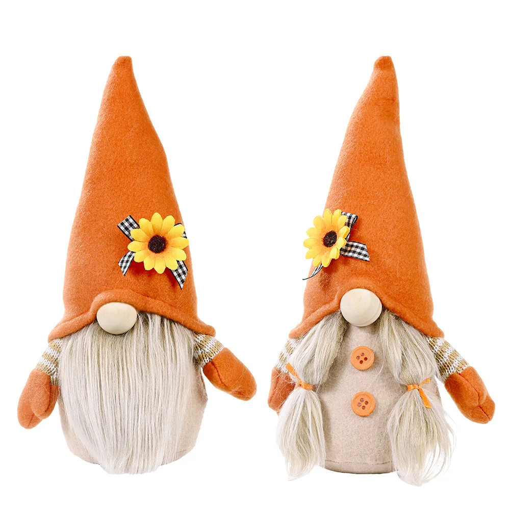 Новое поступление 2021 Подсолнух без лица Шведский tomte gonk gnome добро пожаловать на День Благодарения подарок украшение для