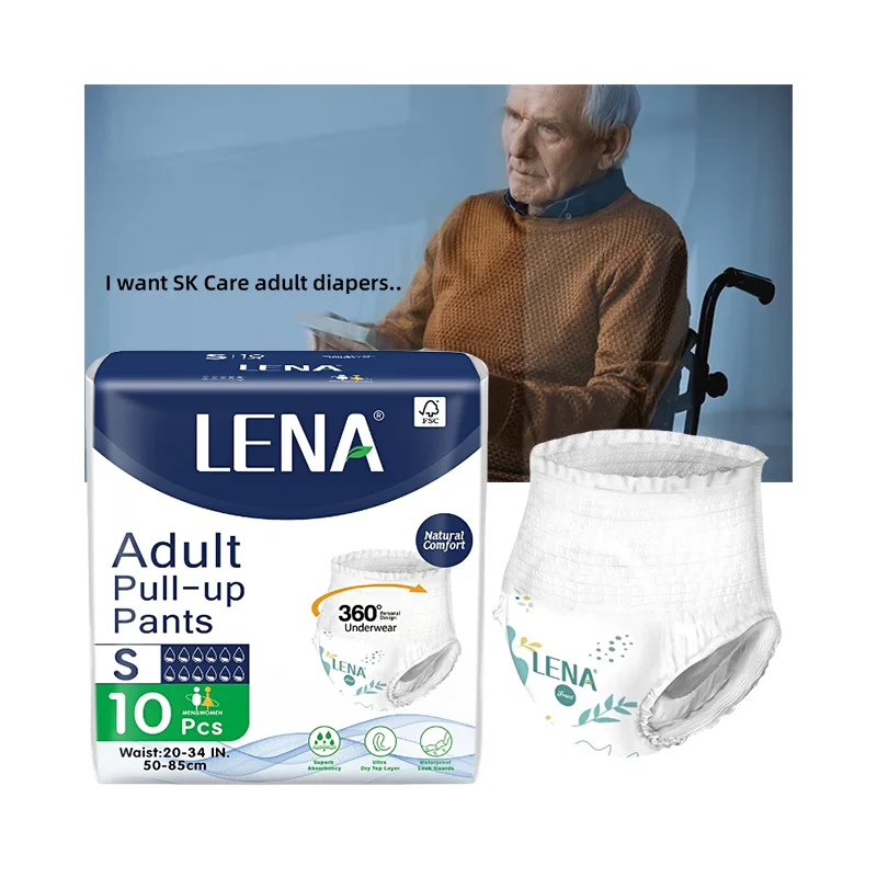 SK Care OEM Disposable Adult Diapers Wholesale Manufacturer Soft Breathable Adult Pull Up Diaper Pants