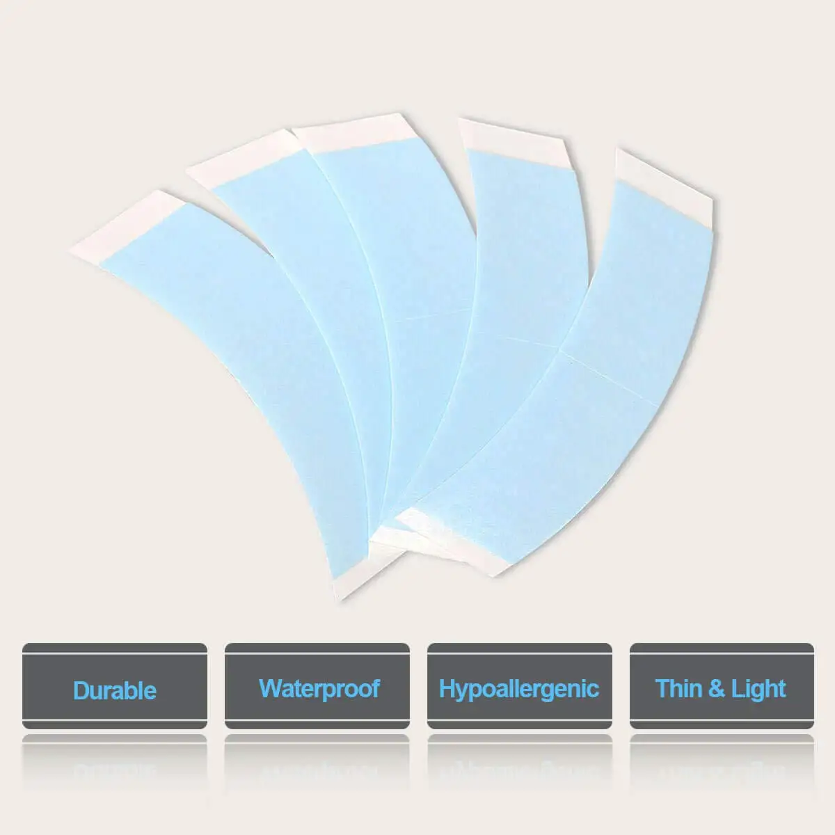 Men Women Blue Waterproof Double Sided Wig Adhesive Tape For Hair Extension