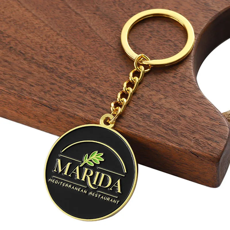 Advertising Promotional Gift Key Chain Custom Logo Business Brand Number Enamel Key Ring 2d 3D Zinc Alloy Metal Keychains