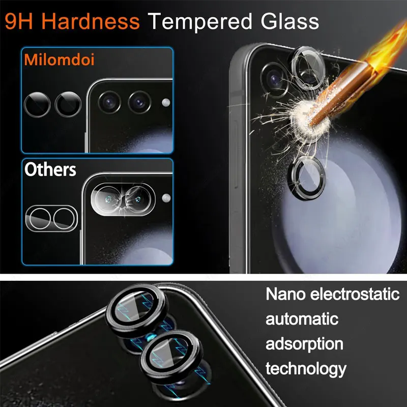Laudtec GHM006 High Definition Phone Tempered Glass Protector Screen Protectors For Samsung Galaxy Z Fold Flip 5