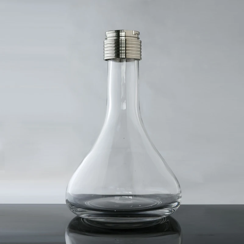 2# Chinese custom glass Beautiful stainless steel Aluminum portable hookah set cup with straw