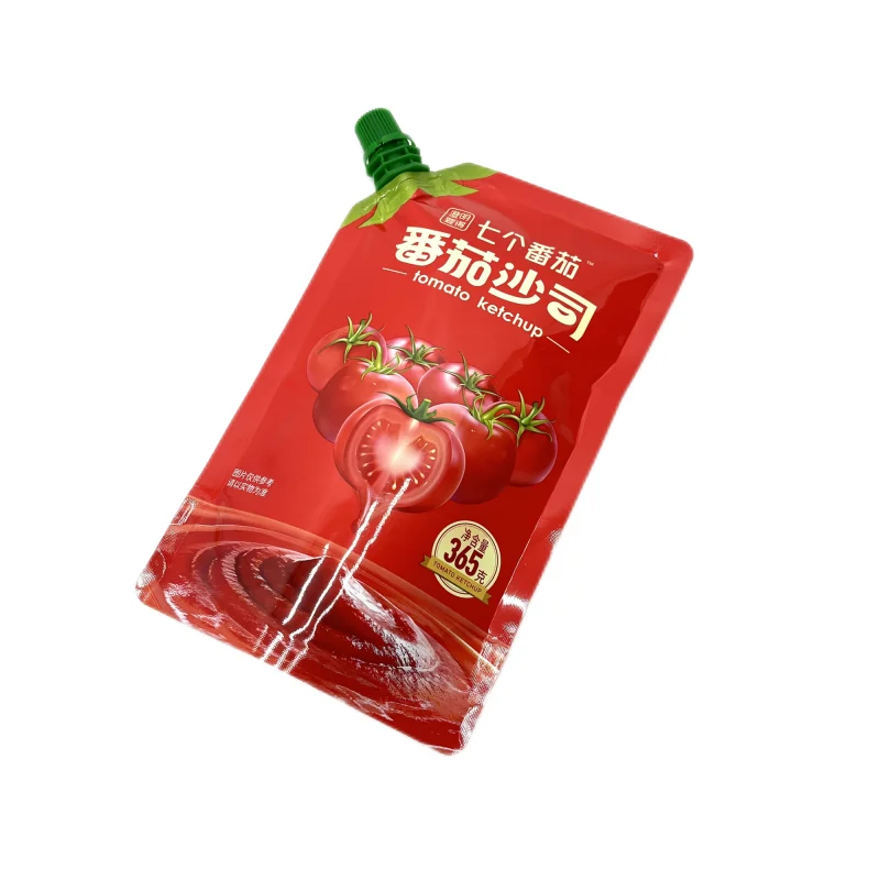Plastic packaging bags tomato ketchup Spout Pouch Sauce Packing Juice Bag