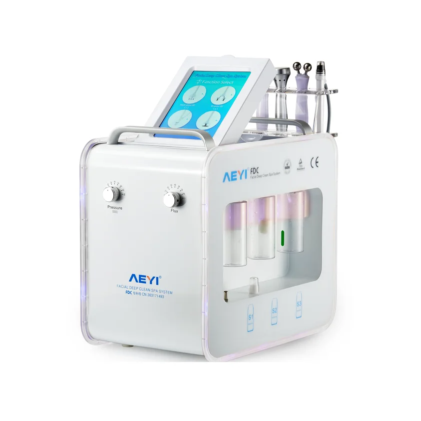 AYJ-X12F hydra dermabrasion peel facial machine / water microdermabrasion facial machine hydra-facial machine
