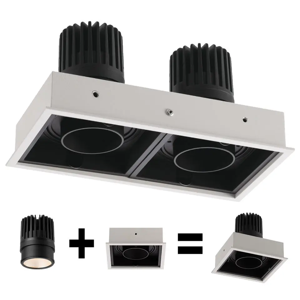 High lumen 30W 40W 60W 80W led cob office home downlight