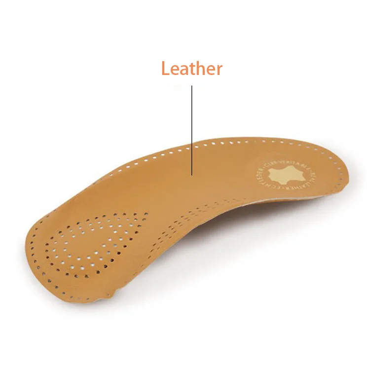 Customized 3/4 Length High Arch Support Pu Foam Insert Orthotic Flat Foot Plastic Orthopedic Shoe Insoles