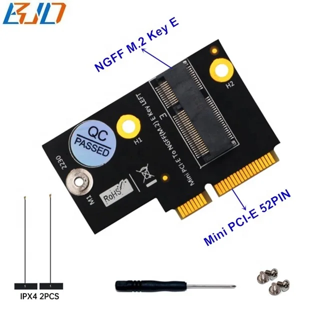 Mini PCI-E MPCIe для NGFF M.2 ключ E-E Bluetooth модуль беспроводного доступа Wi-Fi адаптер для Intel AX200 9260 8265 8260 7265