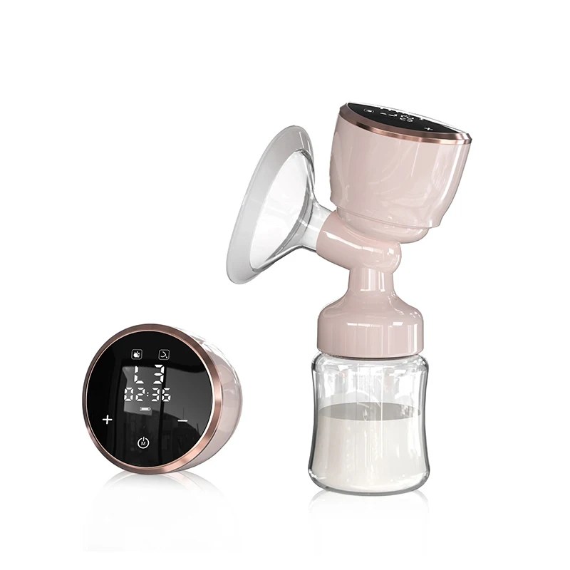 YOUHA One-piece portable electric breast pump with LED screen and touch button  wireless breast pumps