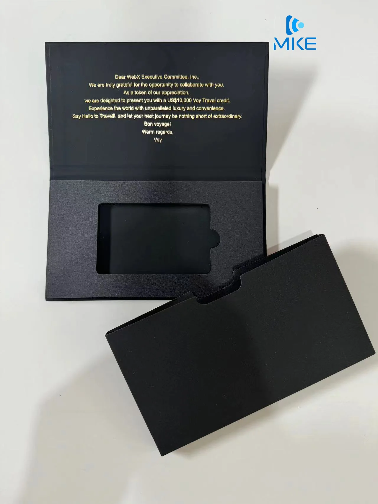 Blank Magnetric closure paper nfc wedding membership paper cards boxes packages credit card packaging box