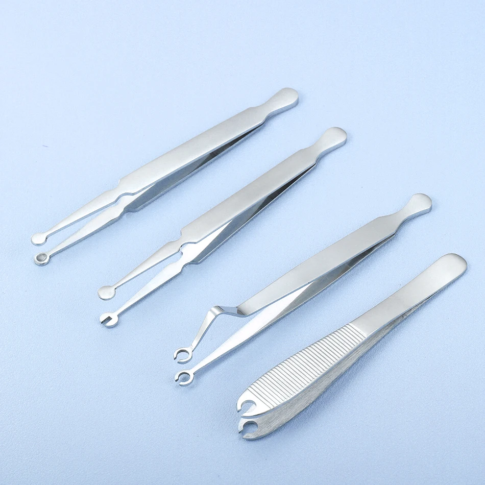 Opening Pliers Closing Pliers Piercing Clamps Ear Nose Septum Piercing Tool 316L Stainless Steel for Lip Navel Body Piercing Kit