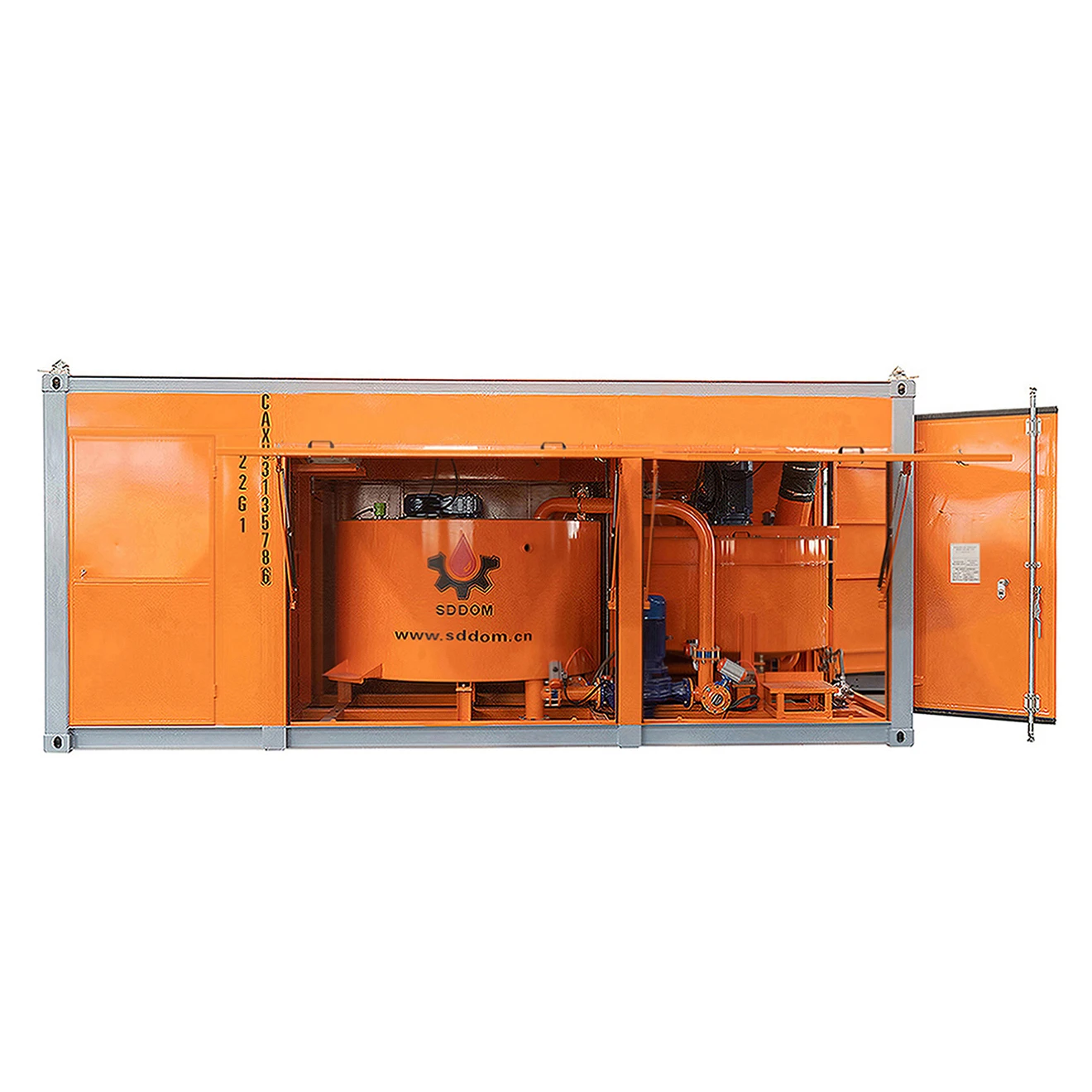 Engineering Construction portable powder cement mixing jet grouting mixer machine with cement silo