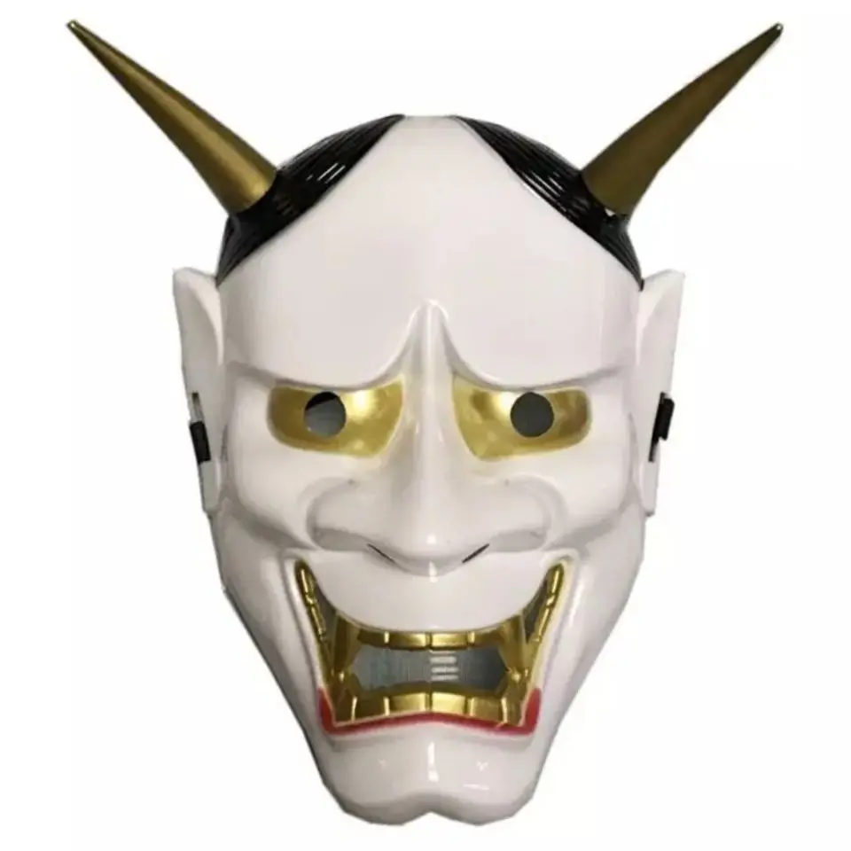 
The New Listing Halloween Japanese Bannuo Mask Red And White Face Cosplay Tokyo Ghoul Joker Mask Halloween Horror Mask 