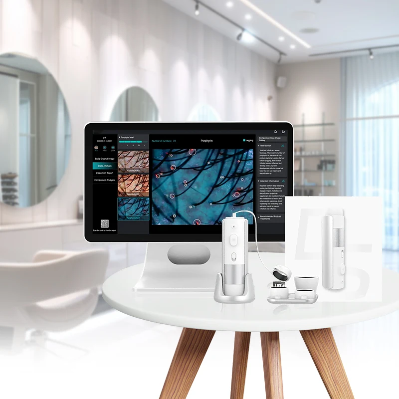 Profession Hair And Scalp Analysis Machine Scalp Scanner Head Spa Equipment Ai Mirror Software 3d Scalp Analysis Machine