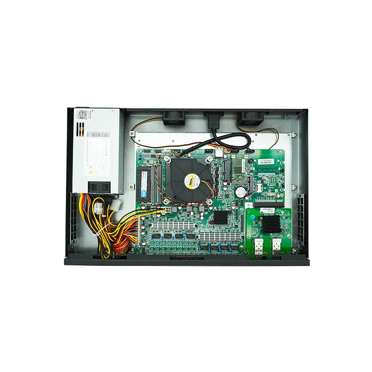 Jiu Hua1 U rackmount server 4Gen i3 i5 i7 hardware barebone 1U rack 2*10Gsfp server computer with 8 nic