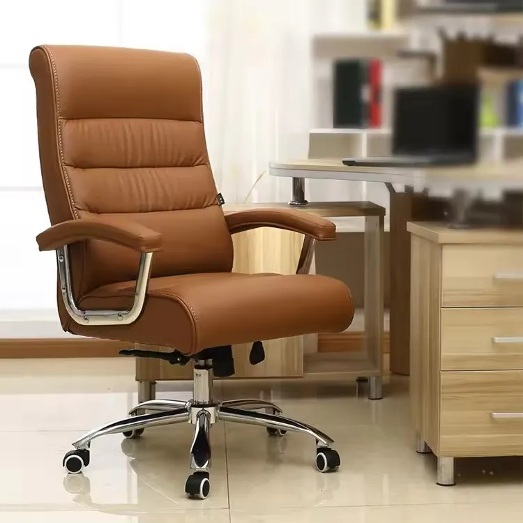 Factory price high back executive boss PU leather office chair office furniture swivel chair adjustable leather chair