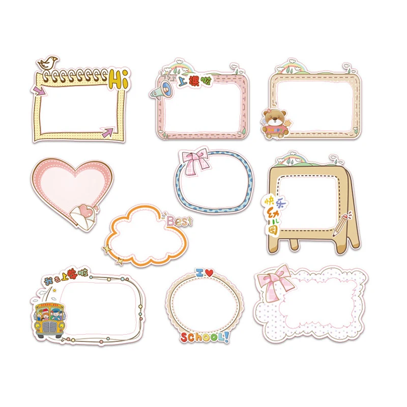 New  kawaii  lovely school decorative paper sticker for diary planner stationery DIY photo frame sticker for kids
