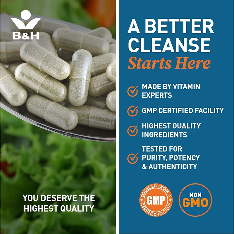 Vegan Supply digestive & кишечные лечебные таблетки добавка энергии и здорового кишечника Халяльные 15-дневные капсулы для очищения толстой кишки