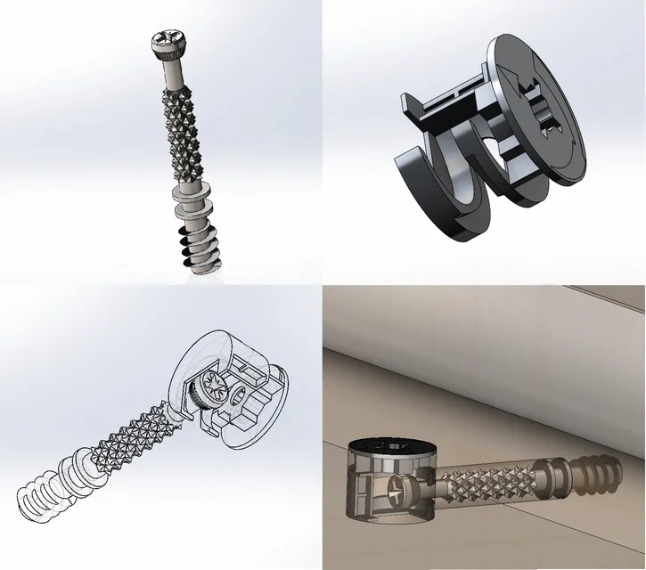 China Wholesale Quick Install Furniture fitting for cabinet Quick install minifix furniture fitting cam lock
