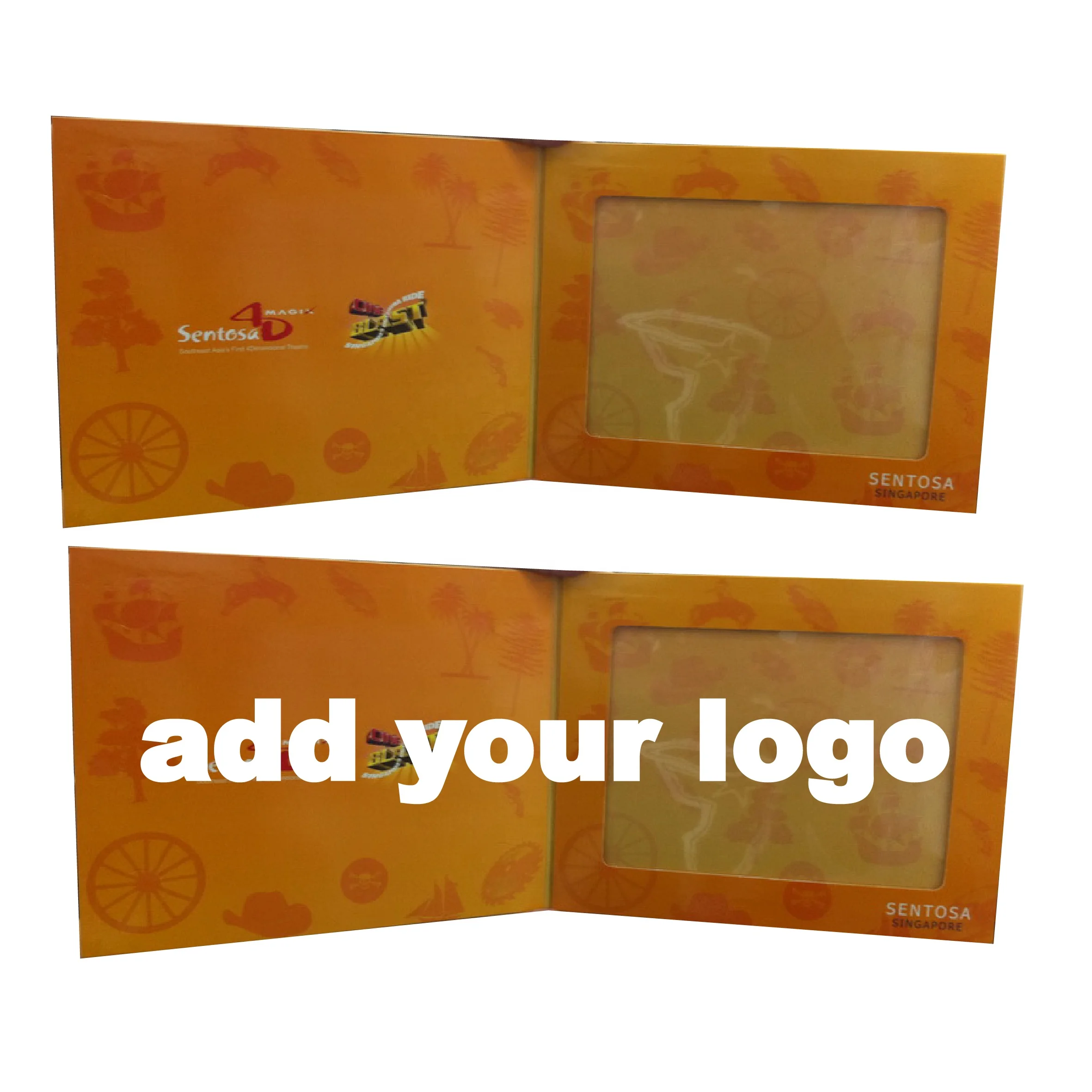 Flip Open Photo Holder Folded Photo Book Frame Card Paper with Cmyk Printing, Paper OEM Customize 350-400g for 4R or 6R Custom