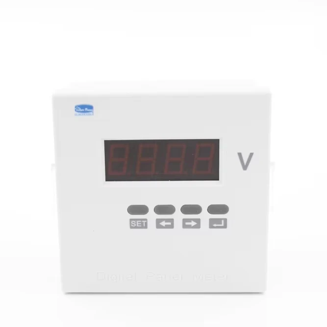 1 Phase Digital Voltmeter with Programmable Features 96*96 LCD Digital Voltage Meter Display