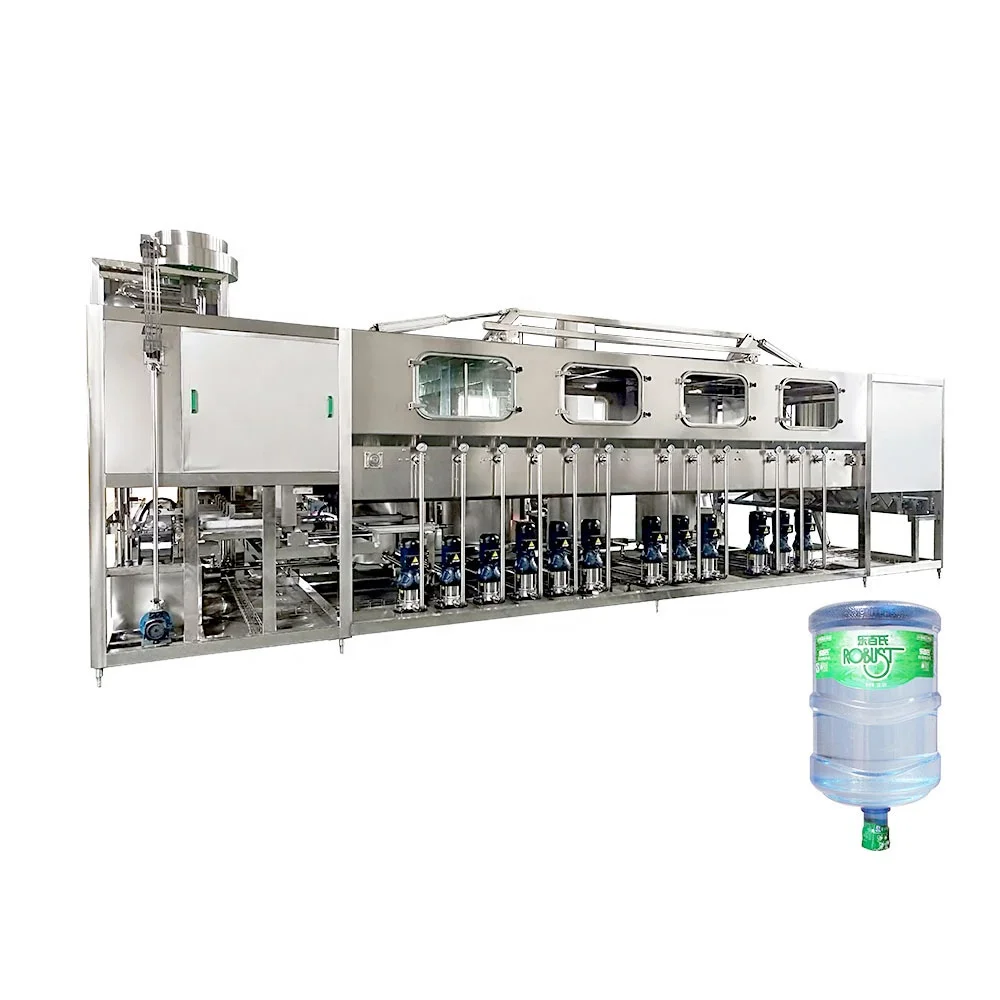 150BPH 300BPH 450BPH 600BPH 900BPH Full Set 20 Liter Bottled 5Gallon Barrel 20L Water Bucket Jar 5 Gallon Water Filling Machine