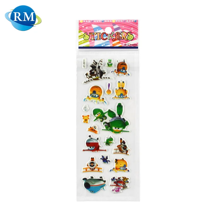 
3D Self Adhesive Fabric Cartoon Number Educational Kid Stickers 