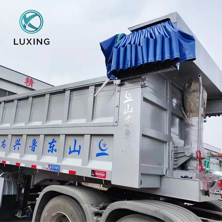 Truck Pull Dump Trailer For Truck Roll Off Dump Truck Trailer