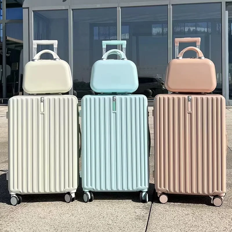 Wholesale Custom high appearance luggage code leather case, 24 inch large capacity chain box