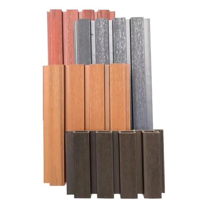 Good Quality Design Water-Proof 15Mm Facade Embossed Wooden Grain Covering Wall Wpc Panel