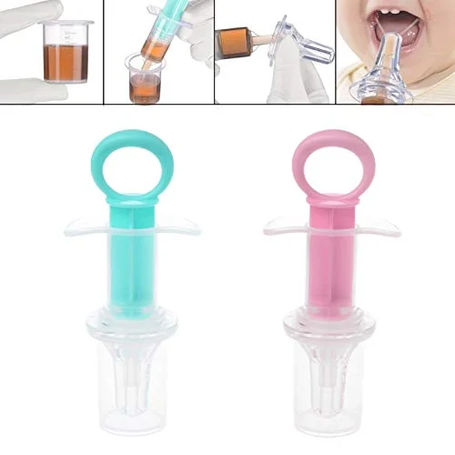 High Quality Infant Kids Smart Medicine Dispenser Needle Feeder Squeeze Baby Food Syringe Baby Fruit Juice Feeding Pacifier