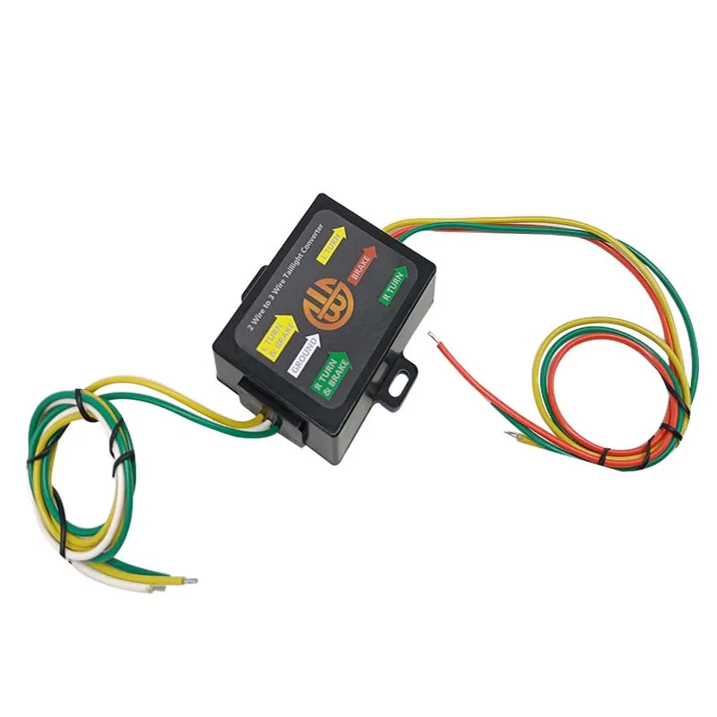 Конвертер для задних фонарей 2 В 3, преобразователь для прицепа с прицепом, удлинитель для электропроводки, удлинитель, концевой разъем для транспортного средства