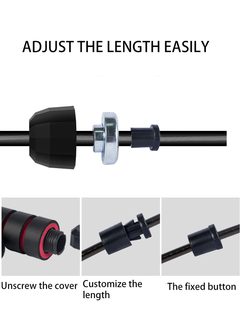 Adjustable Custom Heavy Exercise Gym Workout Training Crossfit Fitness Speed Weight Skipping Jump Rope For Kids and Adults
