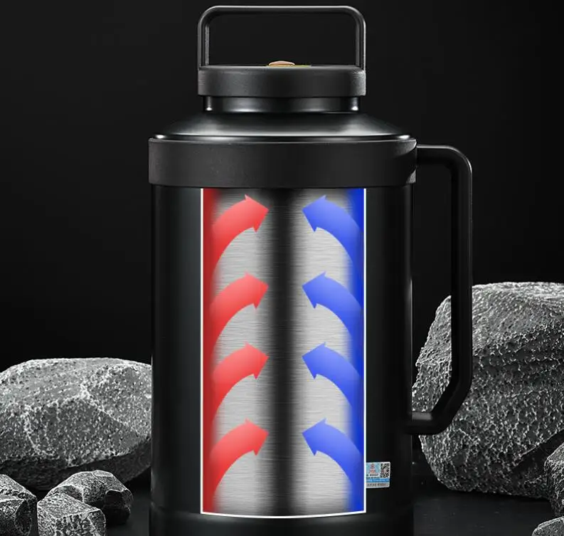 New Design Private Label 6000ml Gallon Large Capacity Stainless Steel Ice Buckets For Outdoor