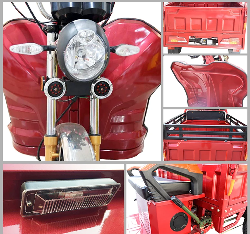  2021 Hot Selling Safely and Popular Electric Tricycle 50km Mileage Long Range Truck New Product Made in