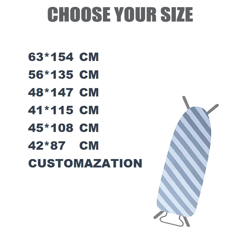 Coating Fireproof Heat Resistant Printed Metallic Ironing Board Cover